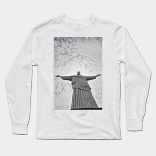 Cristo Redentor with Aureole, Corcovado - Rio de Janeiro Long Sleeve T-Shirt